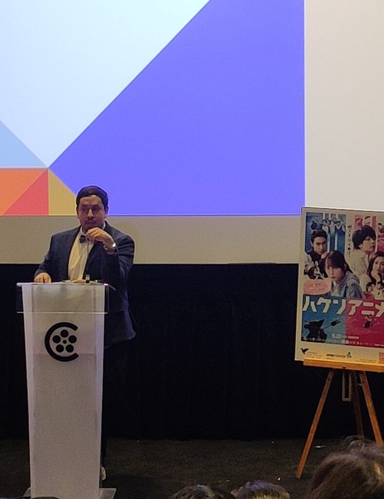 Salvador Velasco en su conferencia en la Cineteca Nacional