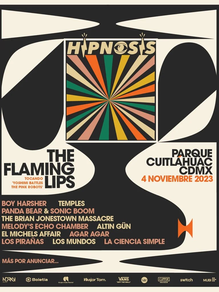 Cartel del Festival Hipnosis 2023 con The Flaming Lips como headliner