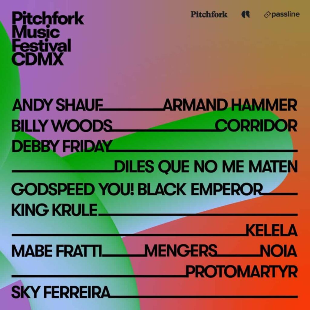 Pitchfork Music Festival cartel 2024 CDMX: Andy Shauf, Sky Ferreira, King Krule y más