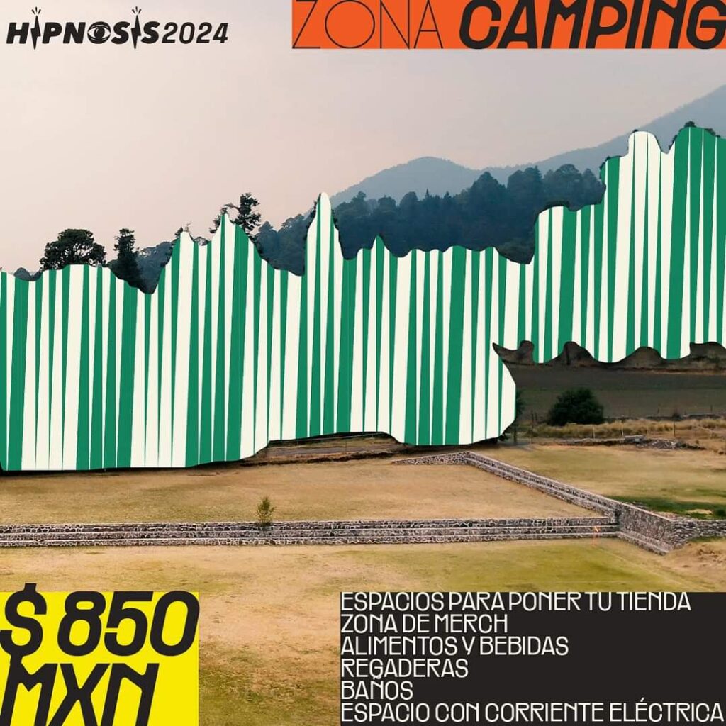 Opción de Camping en Hipnosis por $850MXN